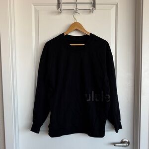 lululemon athletica Black Crewneck Sweater